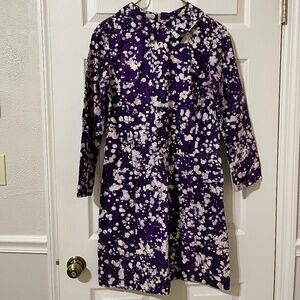 Vintage purple splatter dress